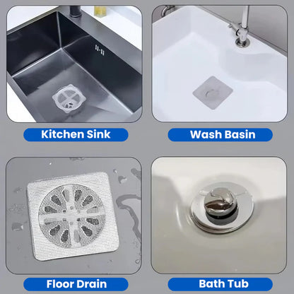 Self-Stick Drain Covers – 10 PCS