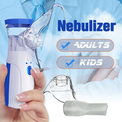 Portable Mesh Nebulizer – Inhaler for Adults &amp; Kids | Silent Steam Machine for Asthma &amp; Cold Relief