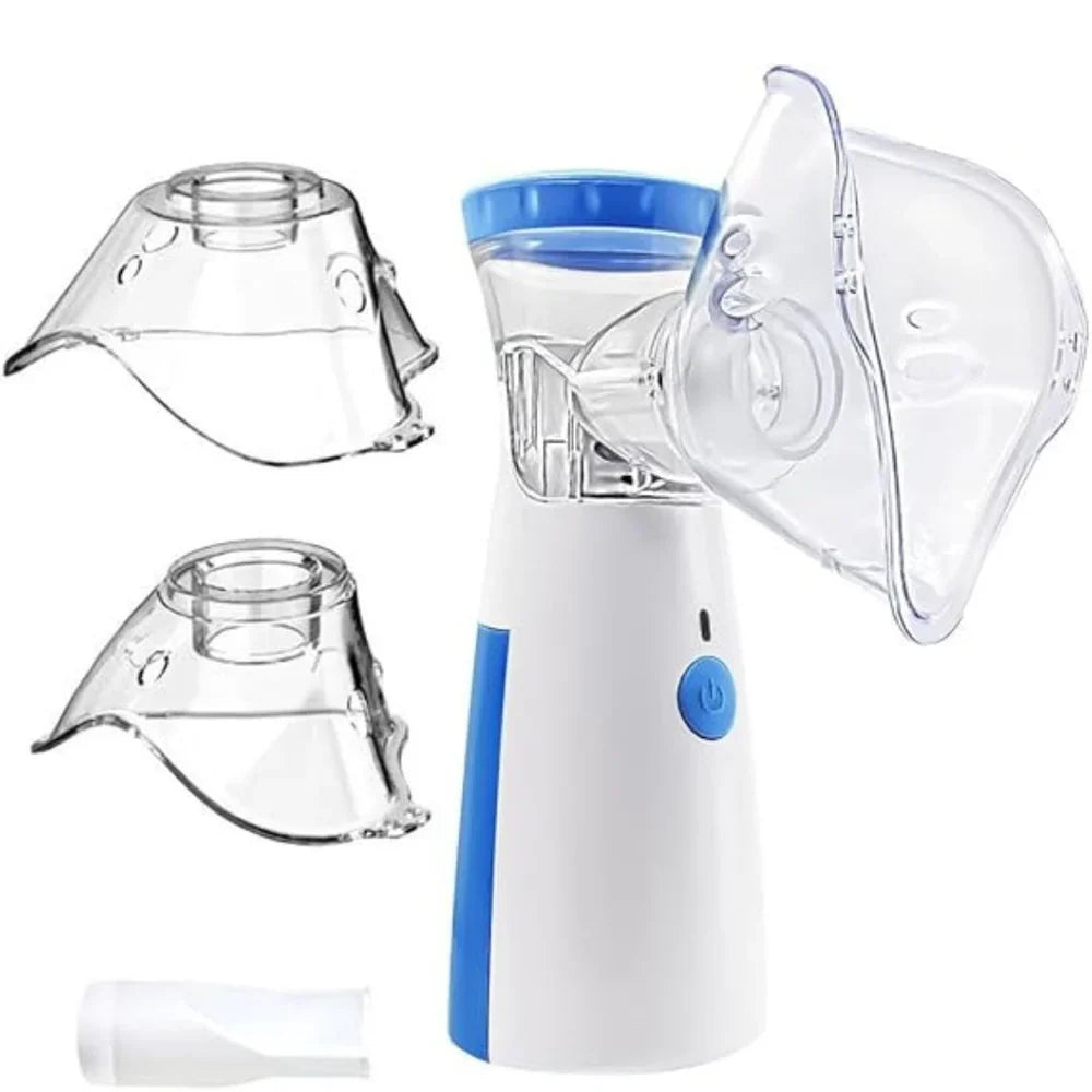Portable Mesh Nebulizer – Inhaler for Adults &amp; Kids | Silent Steam Machine for Asthma &amp; Cold Relief